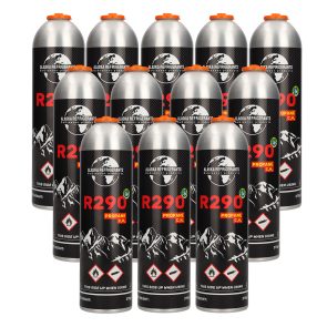 12 x Alaska Refrigerants R290 propan - 370g / 750 ml
